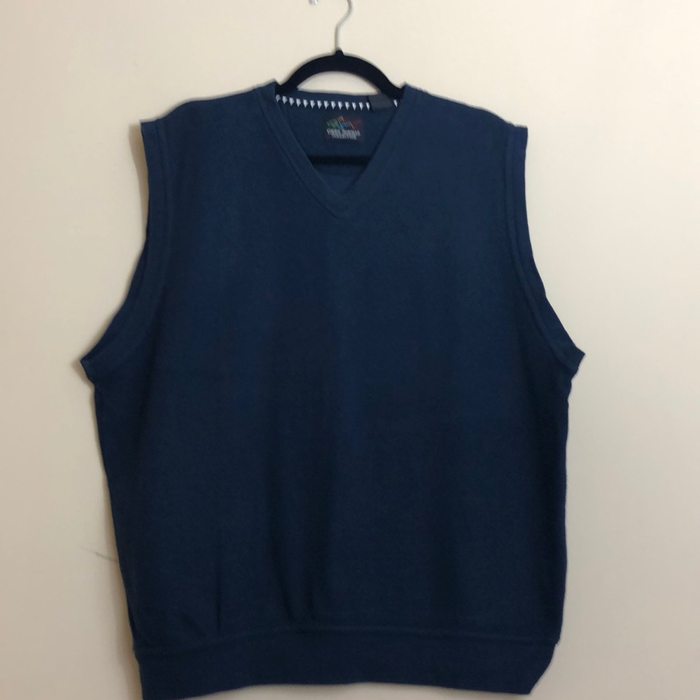 Greg Norman Navy V-Neck Pullover Vest Size L - Picture 2 of 6